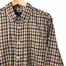 Load image into Gallery viewer, Aquascutum House Check Long Sleeved Shirt - Large (L) PTP 22"