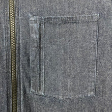 Load image into Gallery viewer, Stone Island Navy Blue Denim Full Zip Pocket Overshirt - Large (L) PTP 21"