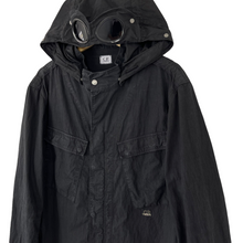 Load image into Gallery viewer, C.P Company Black Goggle Hooded Overshirt - Double Extra Large (XXL) PTP 24"