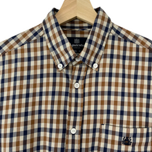Load image into Gallery viewer, Aquascutum House Check Long Sleeved Shirt - Medium (M) PTP 20.75"