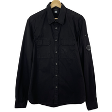 Load image into Gallery viewer, C.P Company Black Button Up Lightweight Overshirt - Large (L) PTP 22"