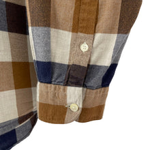 Load image into Gallery viewer, Aquascutum Block Check Flannel Long Sleeved Shirt - Large (L) PTP 22"