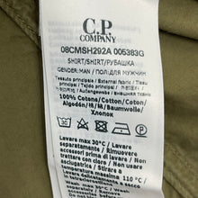 Load image into Gallery viewer, C.P Company Khaki Green Button Up Lens Overshirt - Small (S) PTP 19.25"