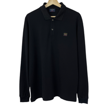 Load image into Gallery viewer, Paul and Shark Black Long Sleeved Polo - Large (L) PTP 21"
