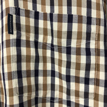 Load image into Gallery viewer, Aquascutum House Check Short Sleeved Shirt - Medium (M) PTP 21.5"
