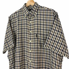 Load image into Gallery viewer, Aquascutum House Check Short Sleeved Shirt - Large (L) PTP 24"