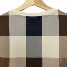 Load image into Gallery viewer, Aquascutum Block Check Short Sleeved T-Shirt - Large (L) PTP 21.5"