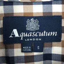 Load image into Gallery viewer, Aquascutum House Check Long Sleeved Shirt - Small (S) PTP 20.5"