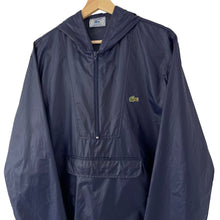 Load image into Gallery viewer, Vintage Dk Navy Lacoste Izod Half Zip Cagoule - Medium (M) PTP 23.25"