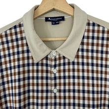 Load image into Gallery viewer, Aquascutum Beige / House Check Short Sleeved Polo - Triple Extra Large (XXXL) PTP 25.25"