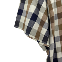 Load image into Gallery viewer, Aquascutum Block Check Short Sleeved Shirt - Large (L) PTP 25.5"