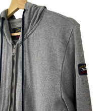 Load image into Gallery viewer, Paul and Shark Grey Full Zip Logo Hoody - Large (L) PTP 21"