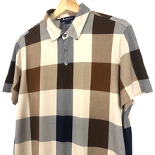 Load image into Gallery viewer, Aquascutum Block Check Short Sleeved Polo - Medium (M) PTP 20.5"