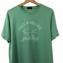 Load image into Gallery viewer, Paul and Shark Green Short Sleeved Logo T-Shirt - Extra Large (XL) PTP 21"