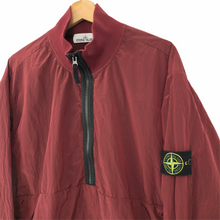Load image into Gallery viewer, Stone Island Burgundy Nylon Metal Half Zip Smock - Double Extra Large (XXL) PTP 26.5"