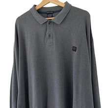 Load image into Gallery viewer, Paul and Shark Grey Long Sleeved Polo - Six Extra Large (6XL) PTP 33"