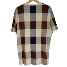Load image into Gallery viewer, Aquascutum Block Check Short Sleeved T-Shirt - Medium (M) PTP 22"