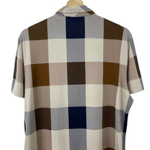 Load image into Gallery viewer, Aquascutum Block Check Short Sleeved Polo - Medium (M) PTP 21.25"