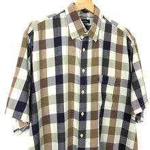 Load image into Gallery viewer, Aquascutum Block Check Short Sleeved Shirt - Extra Large (XL) PTP 26"