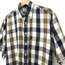 Load image into Gallery viewer, Aquascutum Block Check Short Sleeved Shirt - Large (L) PTP 24.5"