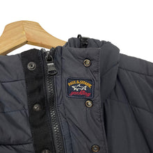 Load image into Gallery viewer, Paul and Shark Navy Hooded Logo Gilet Body Warmer - Six Extra Large (6XL) PTP 30"