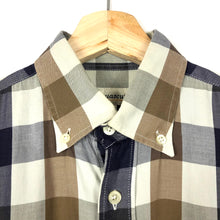 Load image into Gallery viewer, Aquascutum Block Check Long Sleeved Shirt - Small (S) PTP 22"