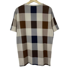 Load image into Gallery viewer, Aquascutum Block Check Short Sleeved T-Shirt - Large (L) PTP 21.25"