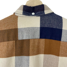 Load image into Gallery viewer, Aquascutum Block Check Flannel Long Sleeved Shirt - Large (L) PTP 21.75"