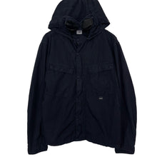 Load image into Gallery viewer, C.P Company Dk Navy Goggle Hooded Overshirt - Double Extra Large (XXL) PTP 23.5"