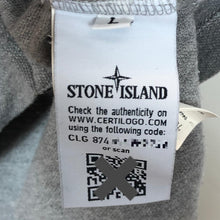 Load image into Gallery viewer, Stone Island Grey Short Sleeved Polo - Large (L) PTP 20.75"