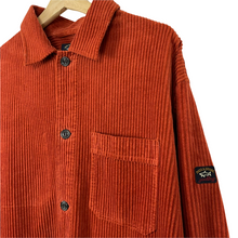 Load image into Gallery viewer, Paul and Shark Orange Amber Multi Pocket Corduroy Overshirt - Double Extra Large (XXL) PTP 27"