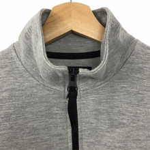 Load image into Gallery viewer, Ma.Strum Grey Half Zip Pullover Sweater - Small (S) PTP 21"
