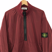 Load image into Gallery viewer, Stone Island Burgundy Nylon Metal Half Zip Smock - Double Extra Large (XXL) PTP 26.5"