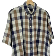 Load image into Gallery viewer, Aquascutum Block Check Short Sleeved Shirt - Extra Large (XL) PTP 24.5"