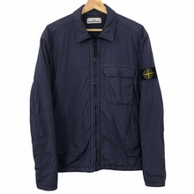 Load image into Gallery viewer, Stone Island Purple Zip Up Overshirt - Large (L) PTP 20.5"
