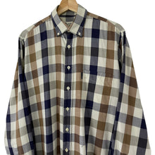 Load image into Gallery viewer, Aquascutum Block Check Long Sleeved Shirt - Medium (M) PTP 23"