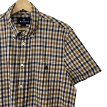 Load image into Gallery viewer, Aquascutum House Check Short Sleeved Shirt - Extra Large (XL) PTP 22"