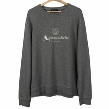 Load image into Gallery viewer, Aquascutum Grey Crew Neck Logo Sweater - Double Extra Large (XXL) PTP 24.25"