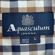 Load image into Gallery viewer, Aquascutum House Check Short Sleeved Shirt - Large (L) PTP 21"