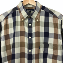Load image into Gallery viewer, Aquascutum Block Check Short Sleeved Shirt - Large (L) PTP 24.25"