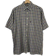 Load image into Gallery viewer, Aquascutum House Check Short Sleeved Shirt - Medium (M) PTP 23"