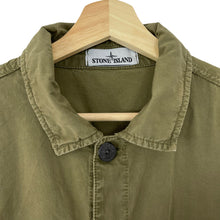 Load image into Gallery viewer, Stone Island Khaki Double Pocket Overshirt - Large (L) PTP 23.25"