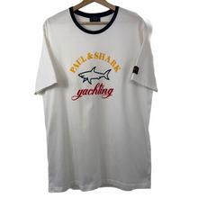Load image into Gallery viewer, Paul and Shark White Short Sleeved Logo T-Shirt - Extra Large (XL) PTP 22"
