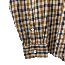 Load image into Gallery viewer, Aquascutum House Check Long Sleeved Shirt - Large (L) PTP 22.5"