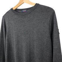 Load image into Gallery viewer, Paul and Shark Dk Grey 100% Wool Crew Neck Sweater - Medium (M) PTP 20"