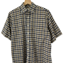 Load image into Gallery viewer, Aquascutum House Check Short Sleeved Shirt - Small (S) PTP 21.75"