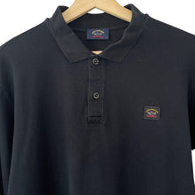 Load image into Gallery viewer, Paul and Shark Black Long Sleeved Polo - Extra Large (XL) PTP 21.75"