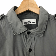 Load image into Gallery viewer, Stone Island Grey Button Up Overshirt - Small (S) PTP 19.5"