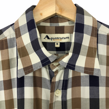 Load image into Gallery viewer, Aquascutum Block Check Short Sleeved Shirt - Medium (M) PTP 24.5"