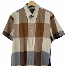 Load image into Gallery viewer, Aquascutum Block Check Short Sleeved Shirt - Extra Large (XL) PTP 23.5"